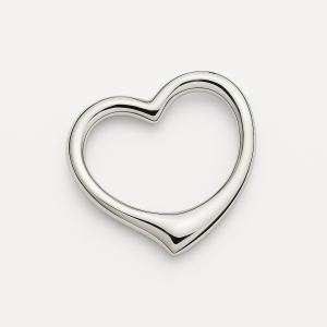 Alternative view of Silber Anhänger Herz poliert 925 Sterling 15x15,5 mm Schmuck Geschenk